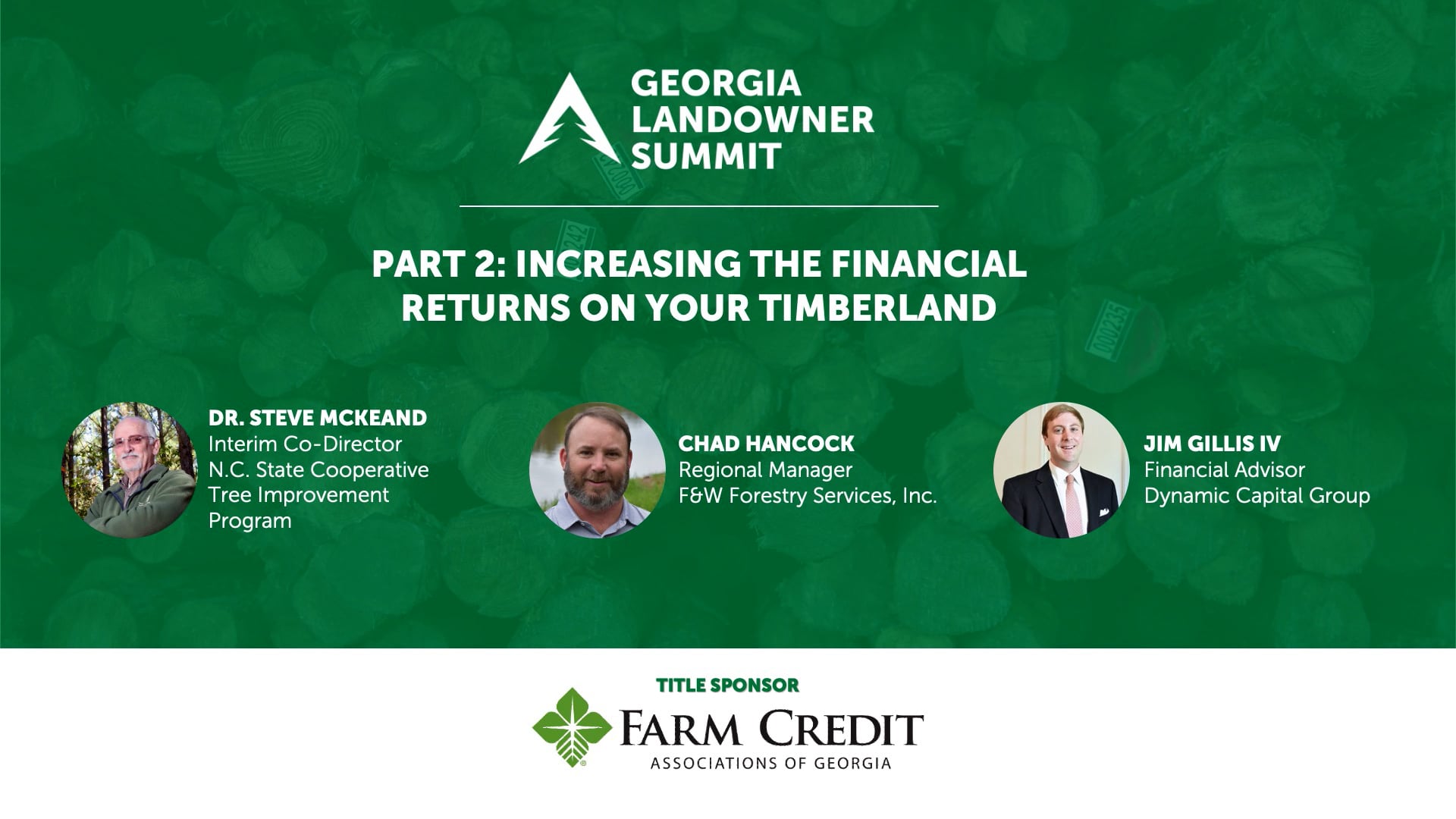 Landowner Summit Part 2 Increasing the Financial Returns on