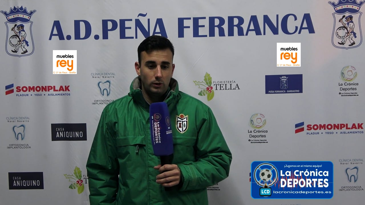 JOEL CASTRO (Jugador Mequinenza) P. Ferranca Tella 1-1 CD Mequinenza / Jornada 14 / Preferente - Gr 1