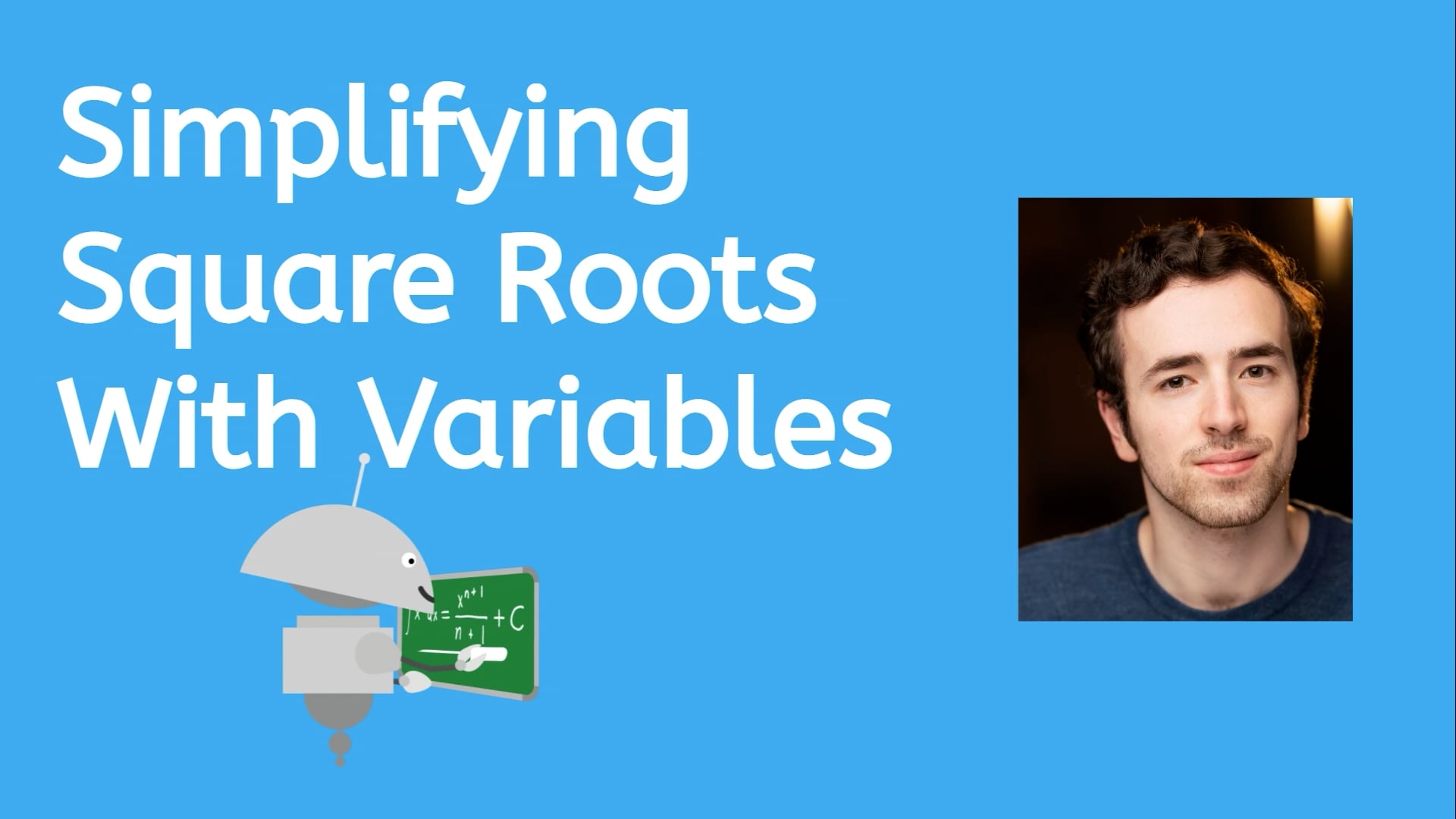 Simplifying square roots with variables on vimeo