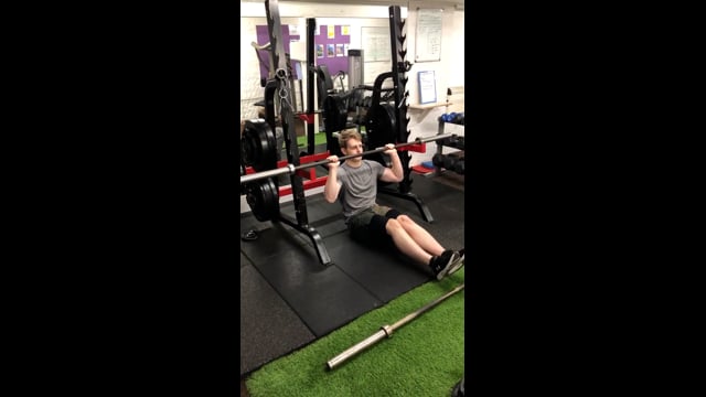 V - Seated Barbell Overhead Press