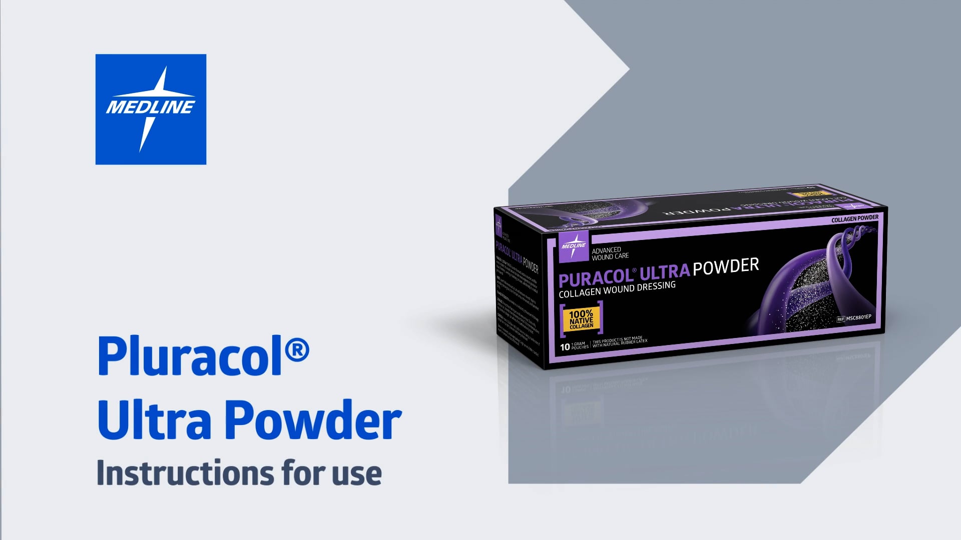 Medline Puracol Ultra Powder Collagen Wound Dressing – 1g Pouch (New, Expired 2022/2023)