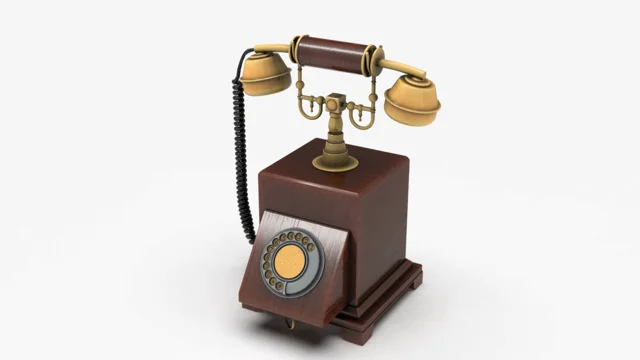 Retro Antique Telephone - 3D Model by Julia3dModeler