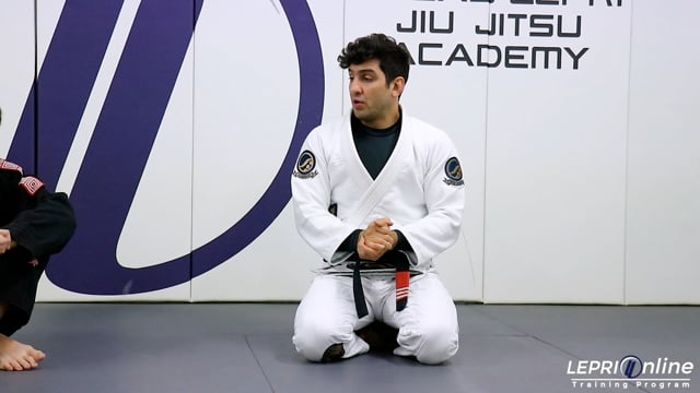 De La Riva Escape to Knee Cut Pass with Knee Shield to Kimura or Armbar