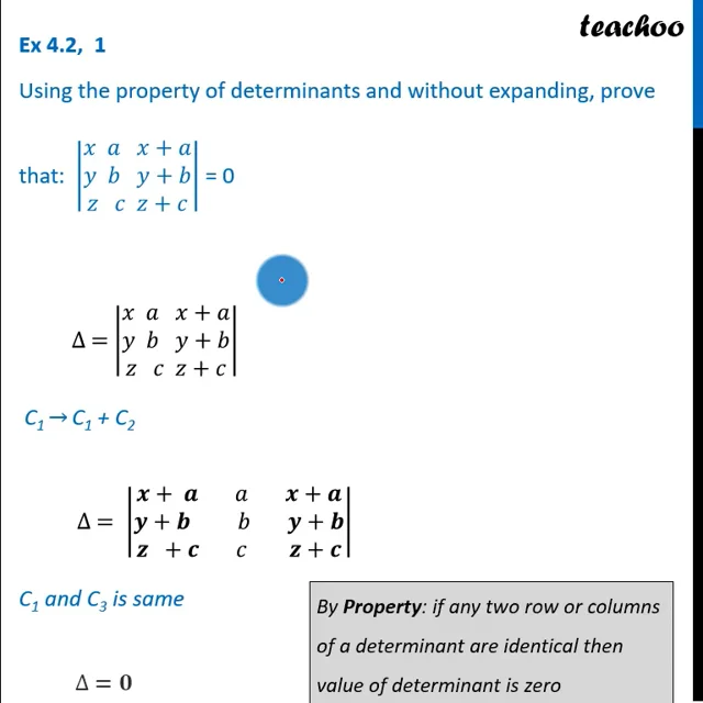 Ex 4.2 1 Chapter 4 Class 12 Maths Teachoo