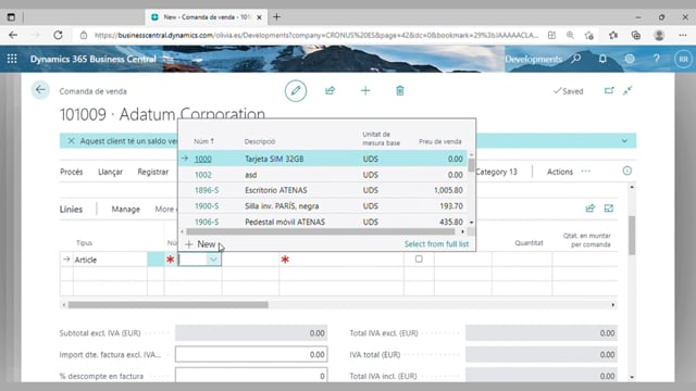 Referencies creuades de producte en client