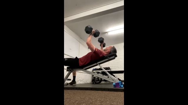 H - DB Incline Bench press