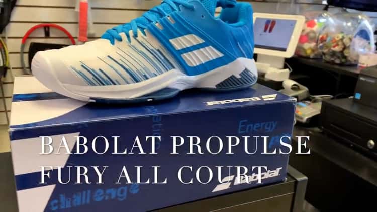 TennisHunters BABOLAT PROPULSE FURY ALL COURT TENNIS SHOE REVIEW