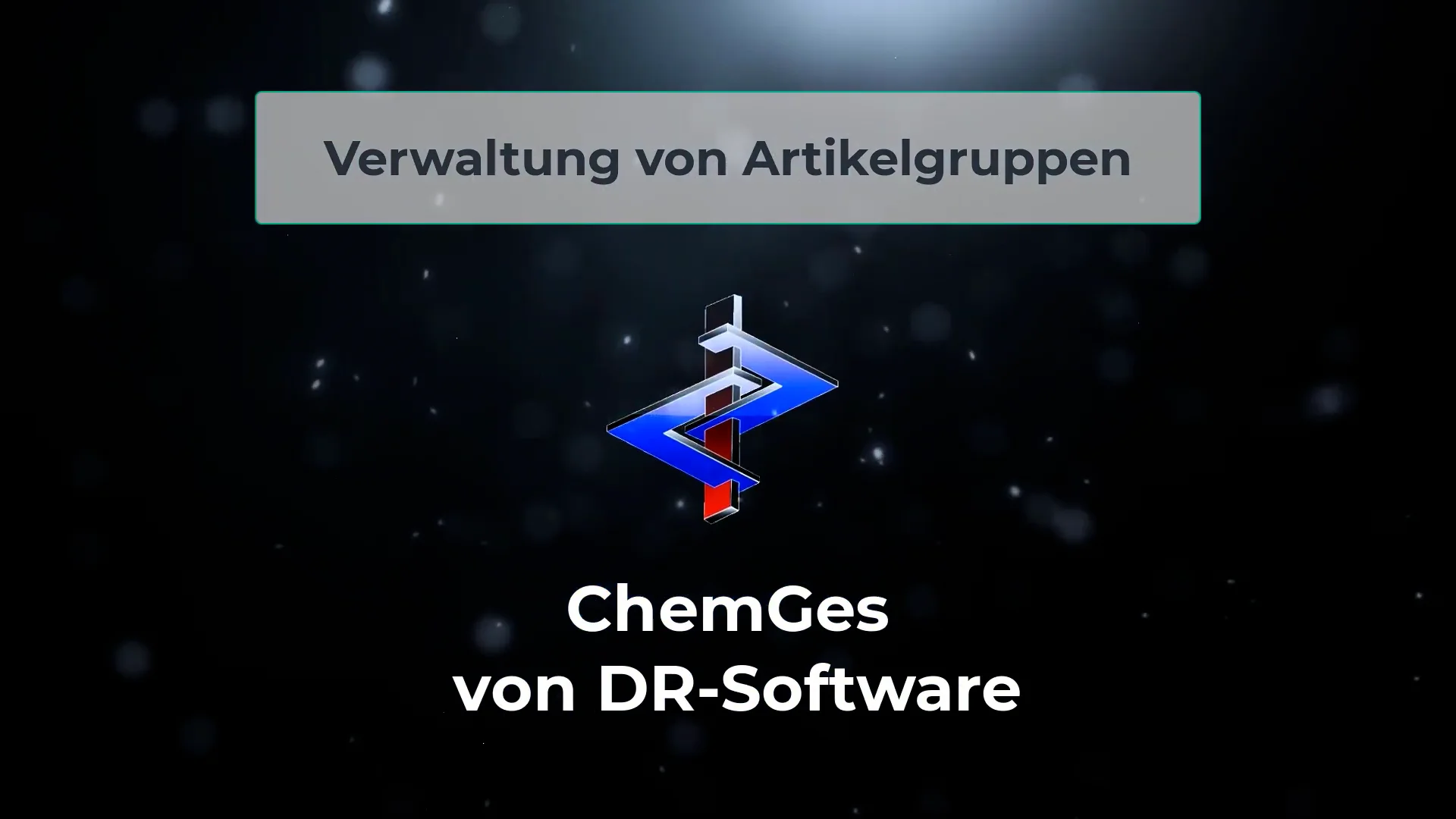 Verwaltung und Verwendung von Artikelgruppen in Chemges von DR-Software ...