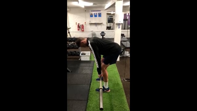 Barbell Straight Leg Deadlift