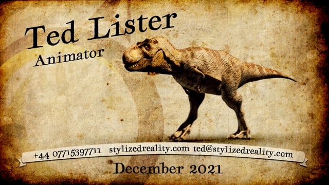 Ted Lister Animation Reel December 2021