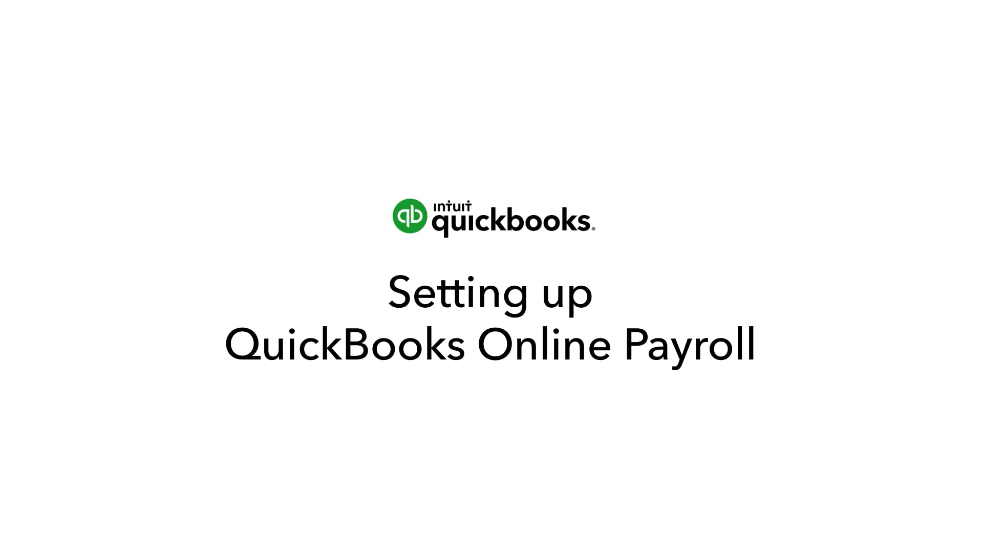 133 Setting up QuickBooks Online Payroll on Vimeo
