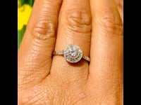 Diamante, anello in platino 10846-5007