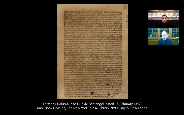 Columbus reports on his first voyage, 1493  Gilder Lehrman Institute of  American History