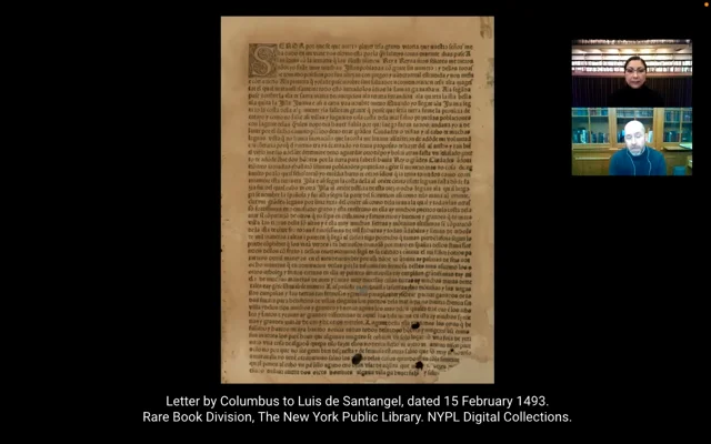 Doc Chat Episode Forty: Columbus's 1493 Letter on His First Voyage,  Teaching a Troubled Treasure