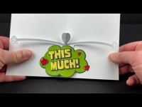 Miss you this much! Pop up card
