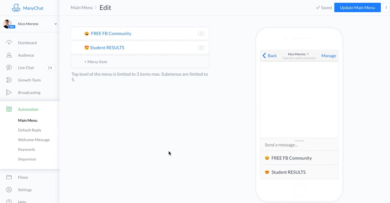 05-How to Create and Edit the Main Menu on Vimeo