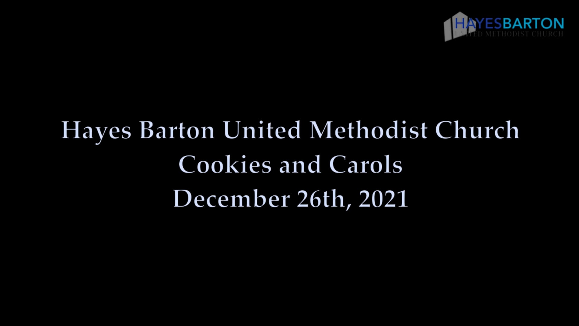 Cookies and Carols - December 26, 2021