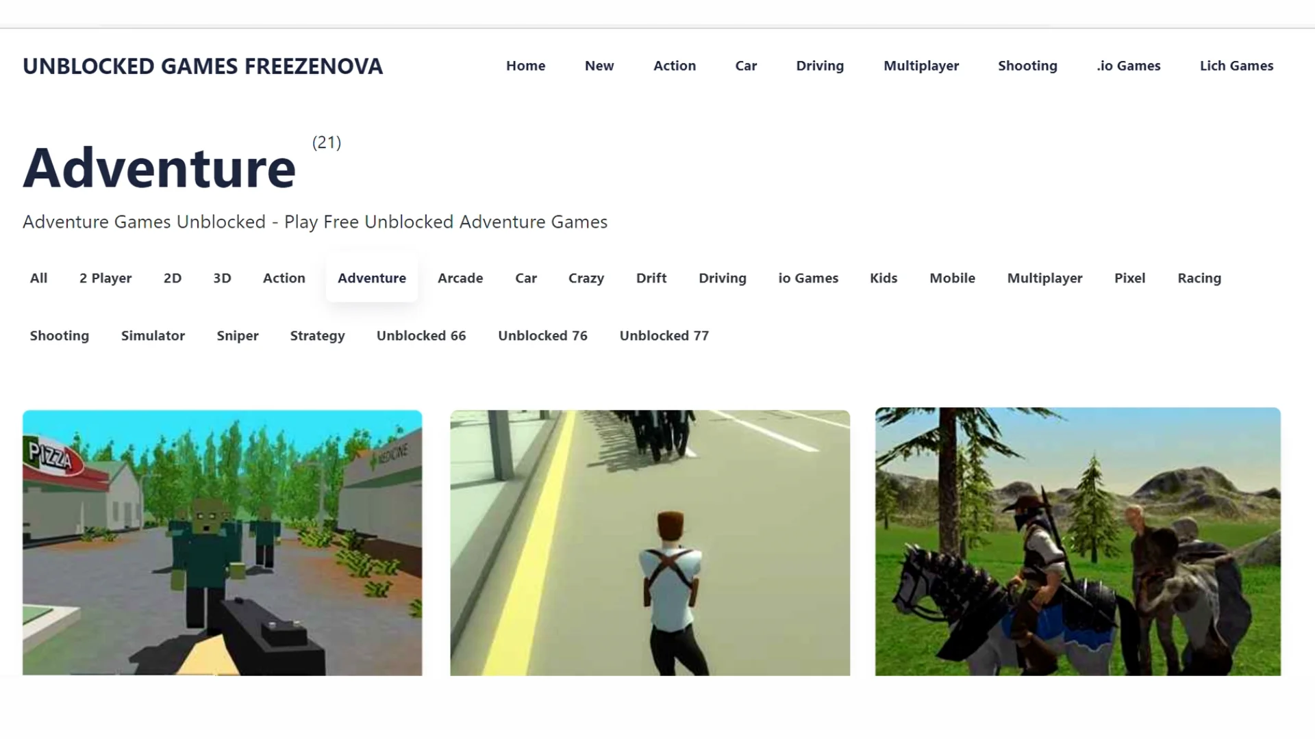 Adventure Games 2021 - Unblocked Games FreezeNova on Vimeo