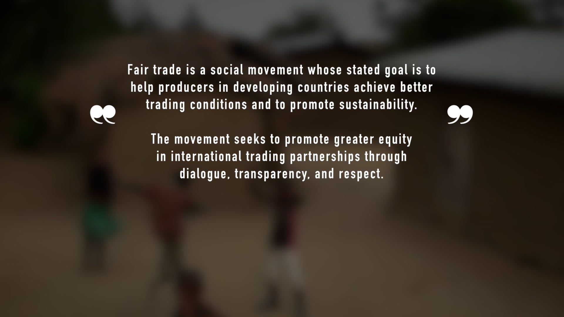Fair Trade - Connecting Cultures