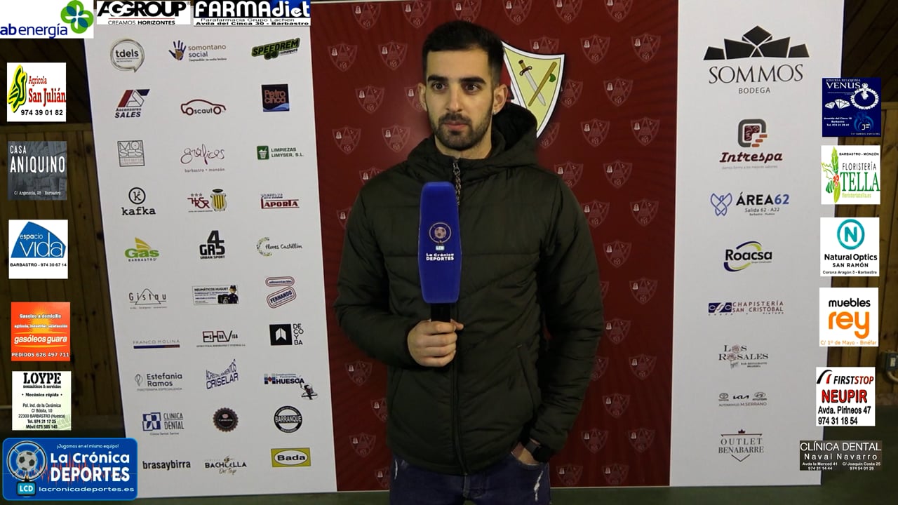 JORGE RAMOS (Baja en la UD Barbastro) El jugador se despide del equipo, entiende que no tiene los minutos que merece y el club que contaba con el, no pone problemas para su salida