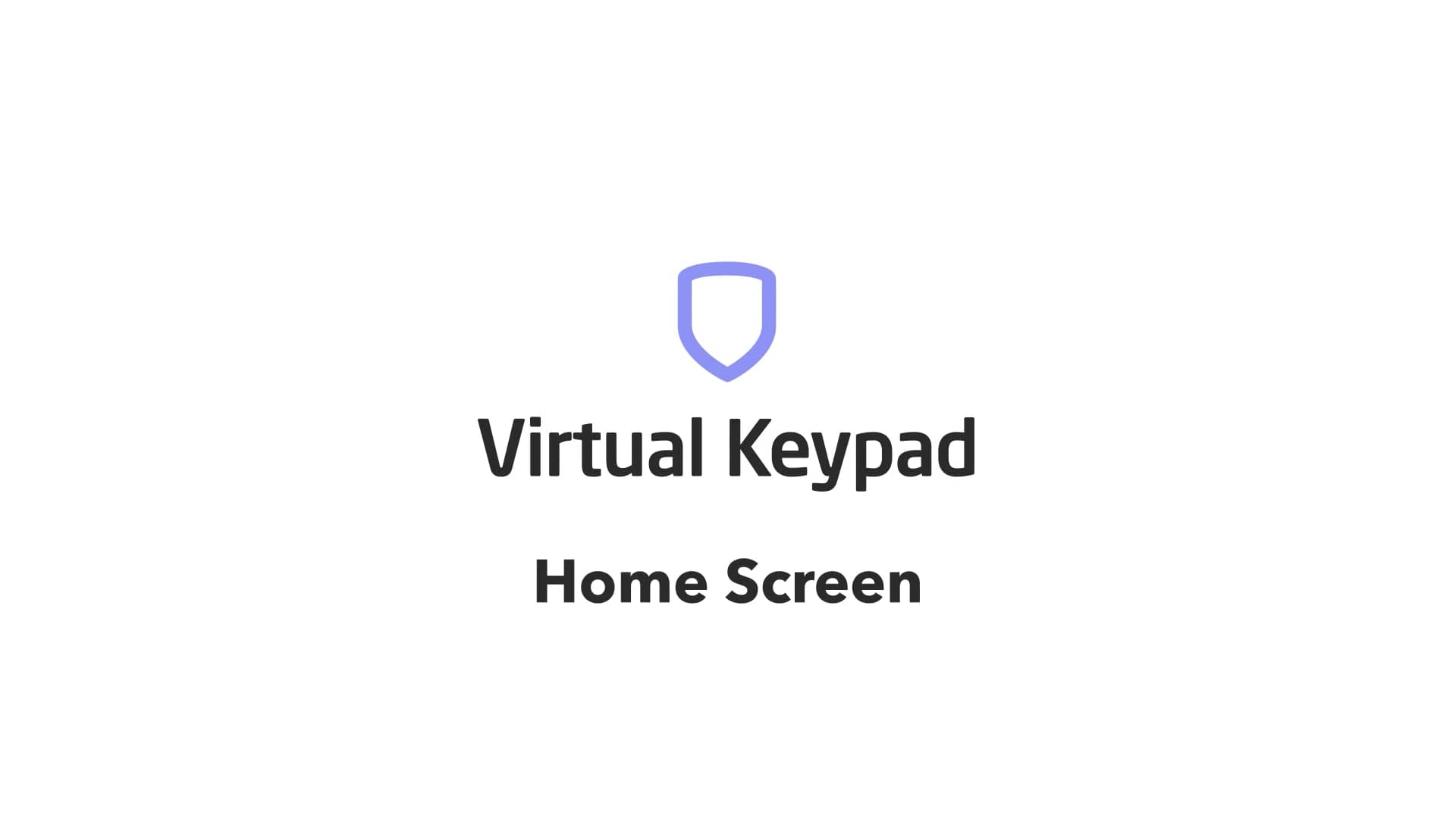 How To Organize The Home Screen On Virtual Keypad On Vimeo