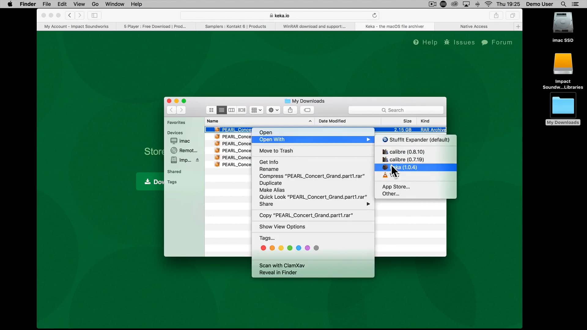 How to extract rar files with multiple parts on Vimeo