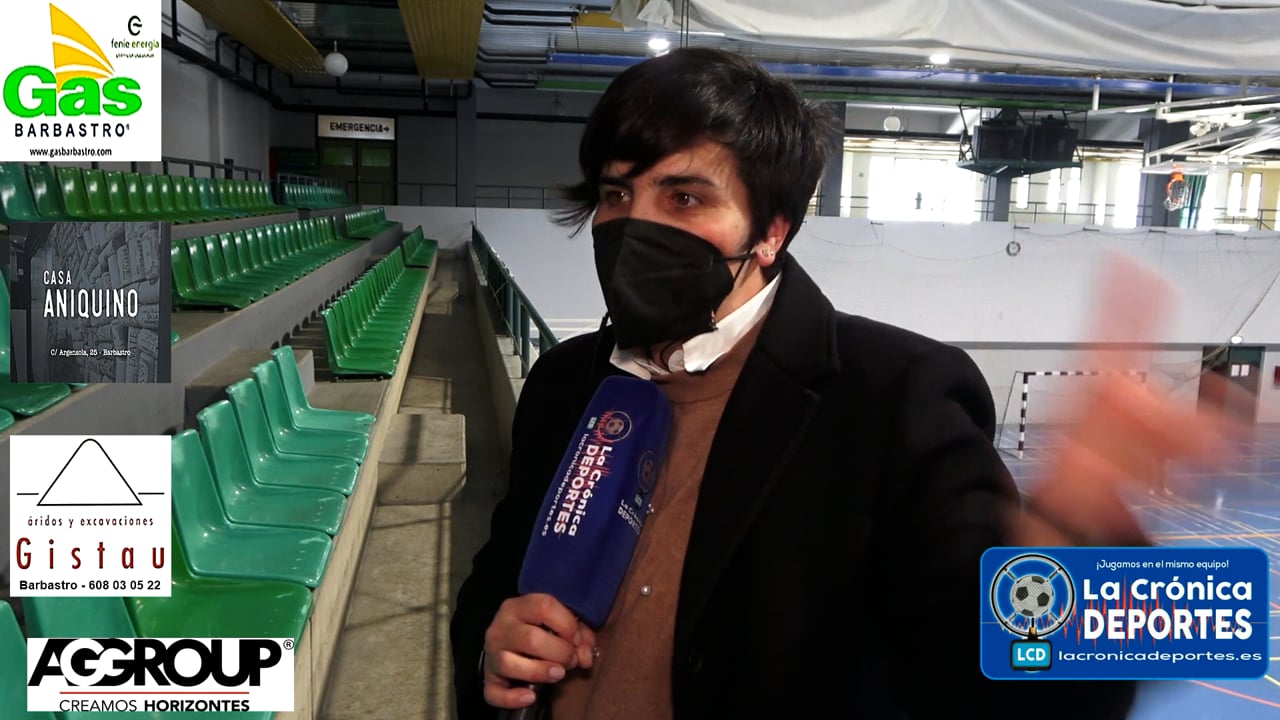 MINERVA SIERRA (Presidenta de la Asociación ADISDEA Barbastro) Torneo Solidario de Navidad Fútbol Sala y 3x3 Básquet