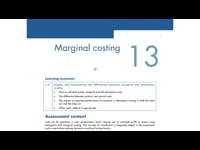 Marginal cost &amp; contribution 