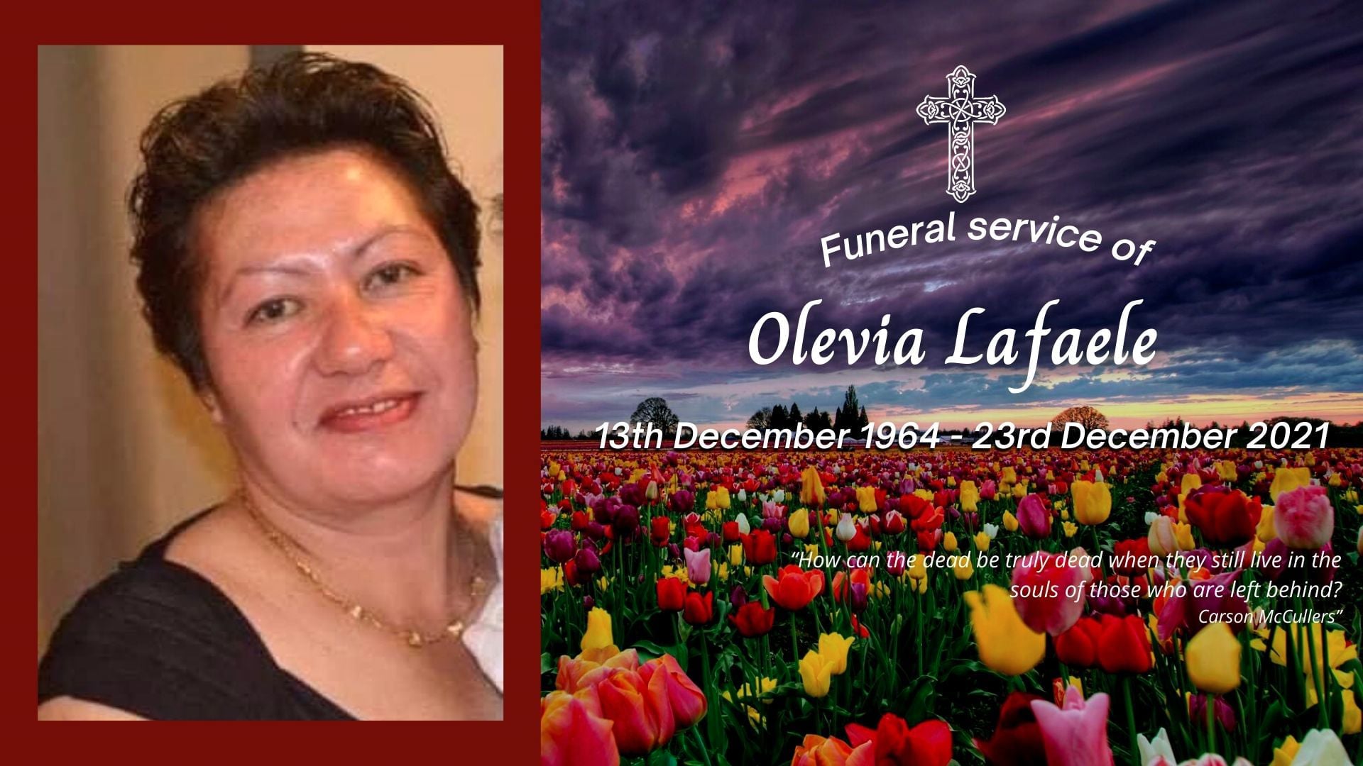 Funeral Service of the late Olevia Lafaele