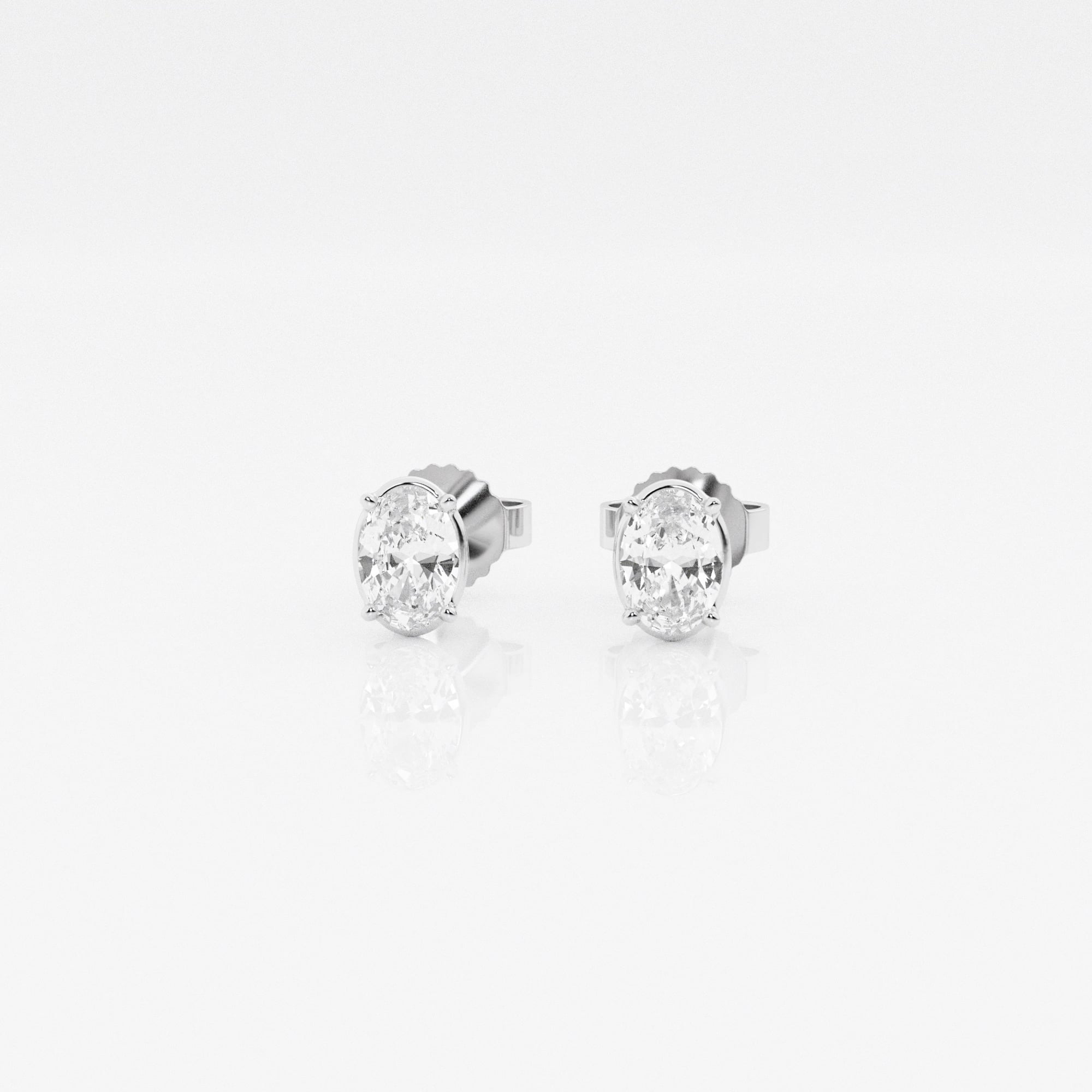 product video for 1/2 ctw Oval Lab Grown Diamond Solitaire Stud Earrings