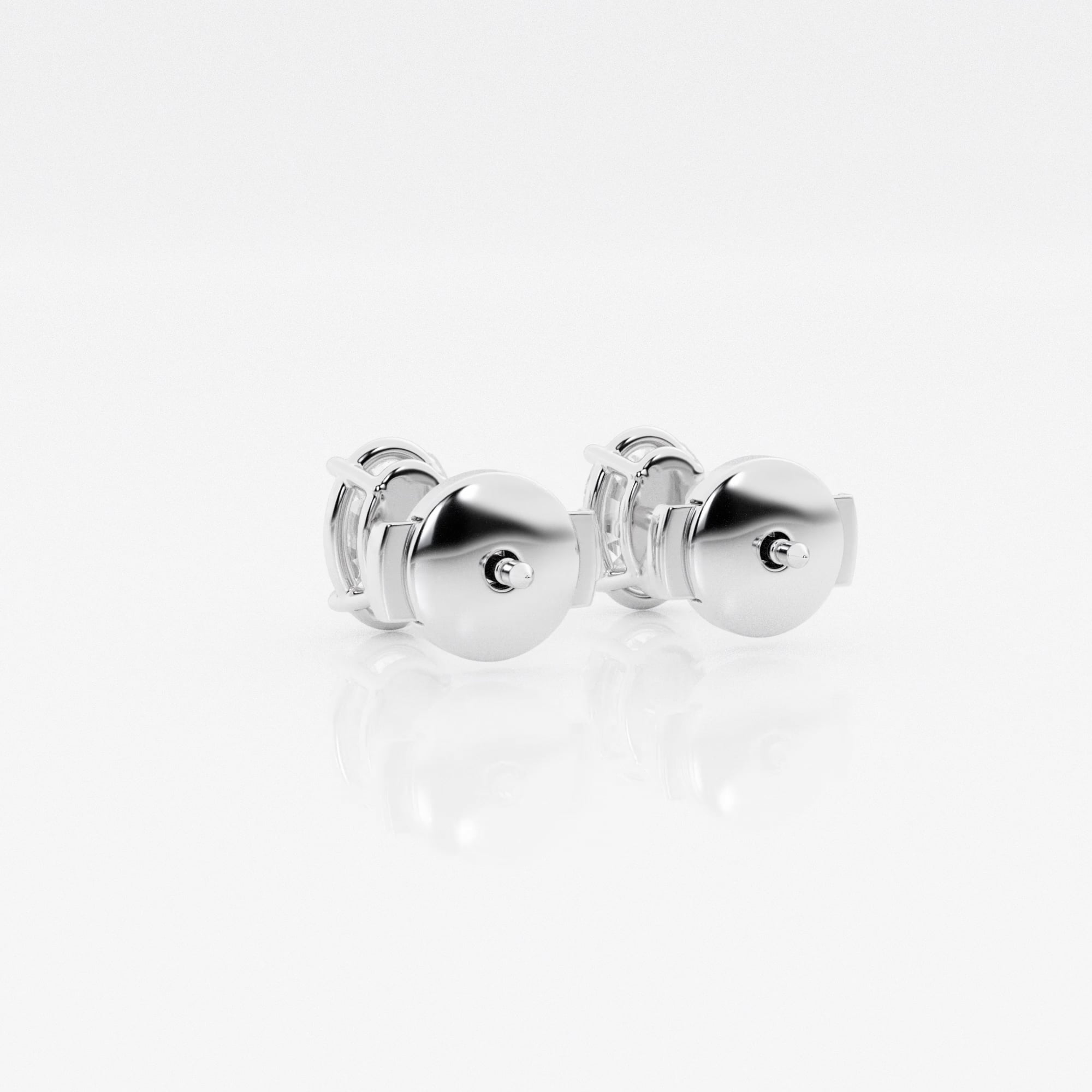 product video for 1 ctw Oval Lab Grown Diamond Solitaire Stud Earrings