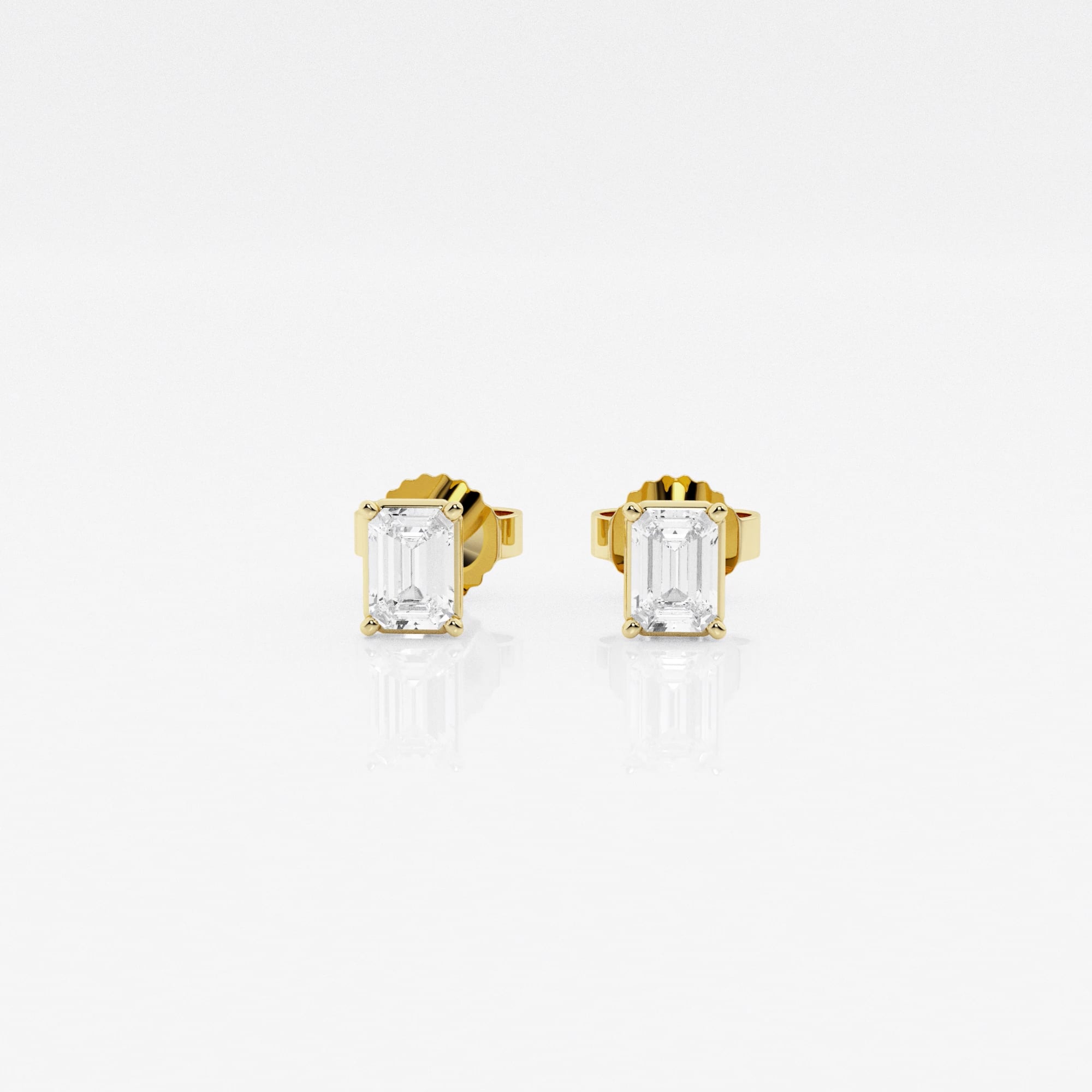 product video for 1/2 ctw Emerald Lab Grown Diamond Solitaire Stud Earrings