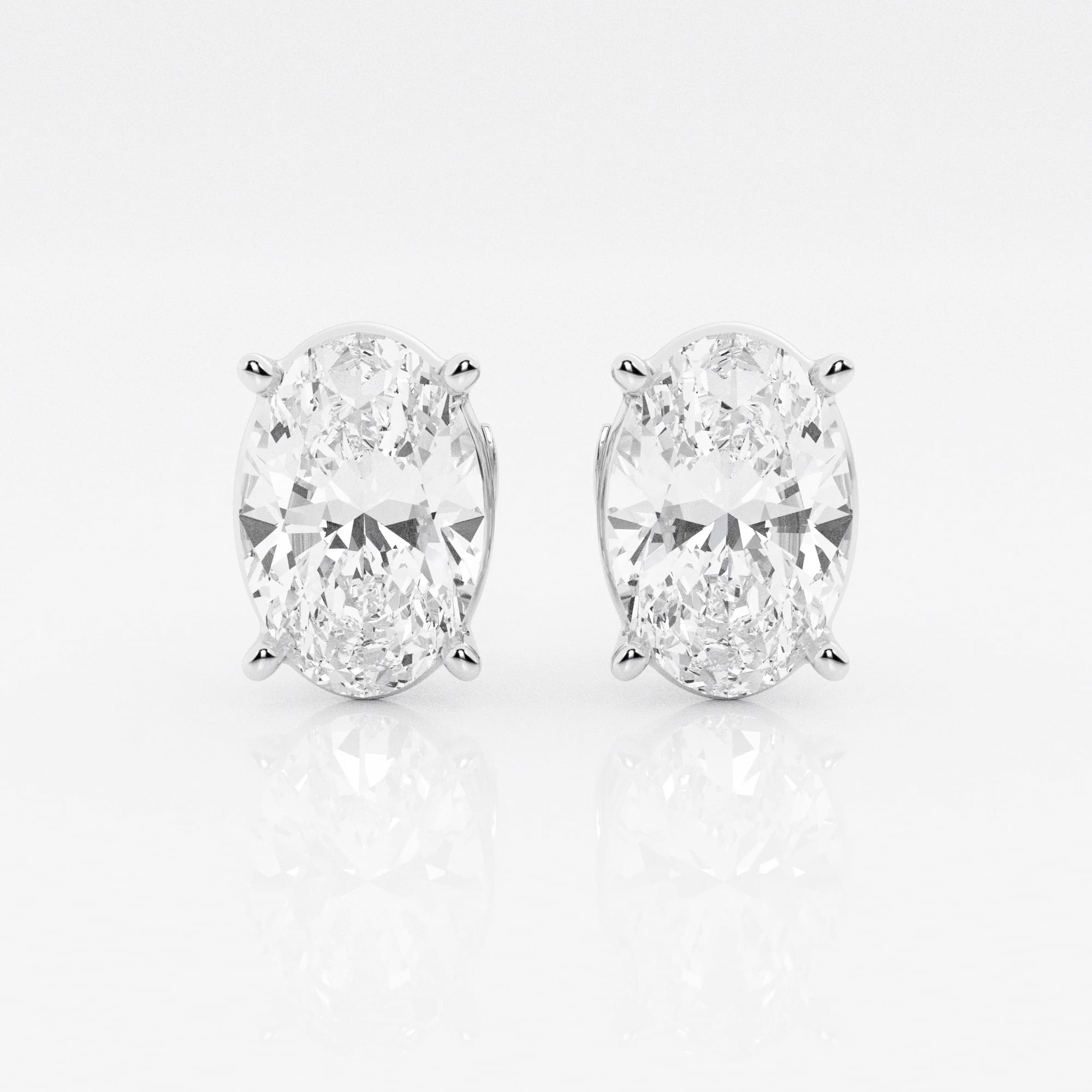 product video for 6 ctw Oval Lab Grown Diamond Solitaire Certified Stud Earrings