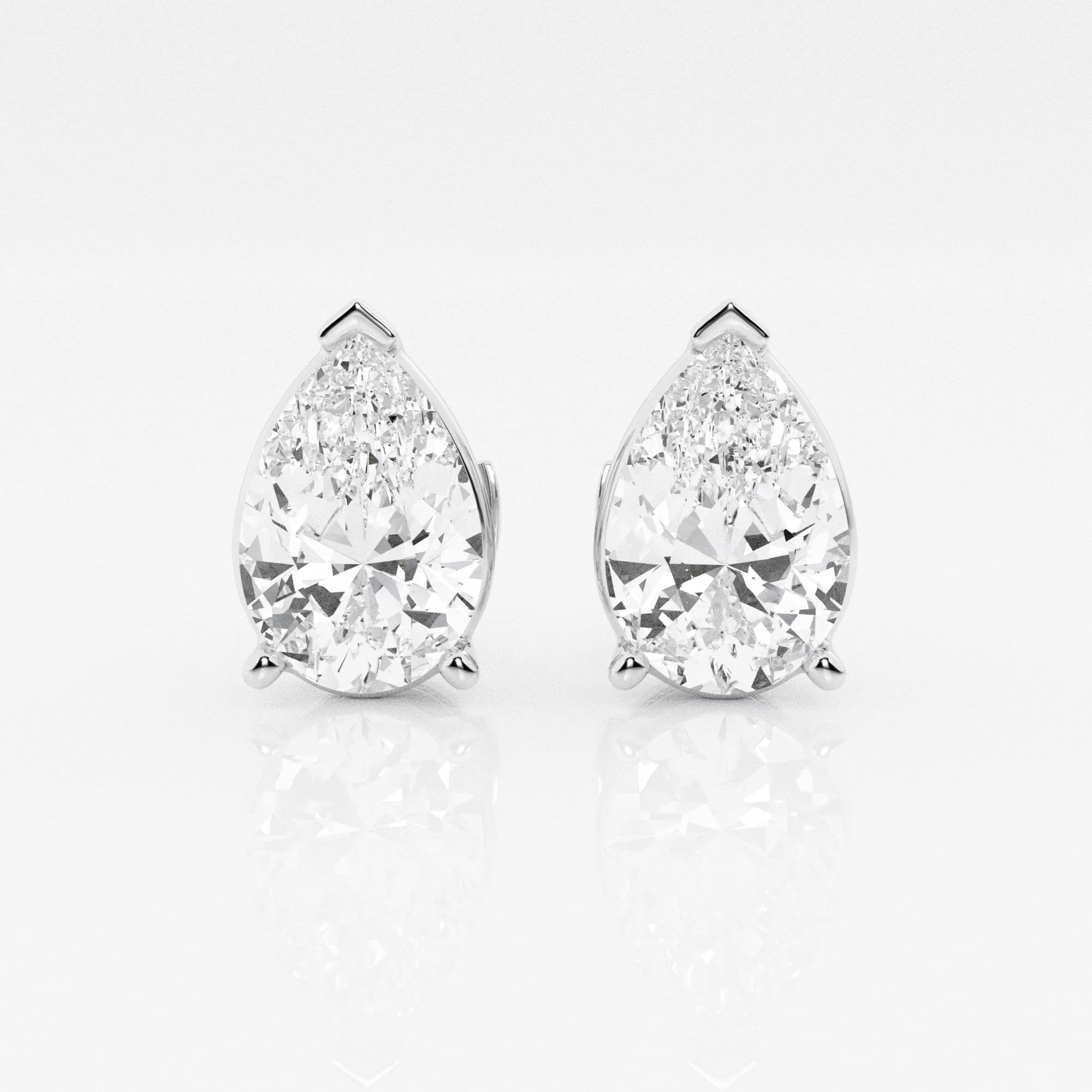 product video for 6 ctw Pear Lab Grown Diamond Solitaire Certified Stud Earrings