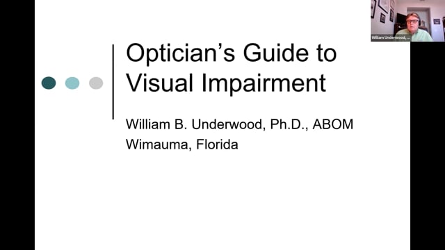 Optician’s Guide for Visual Impairment