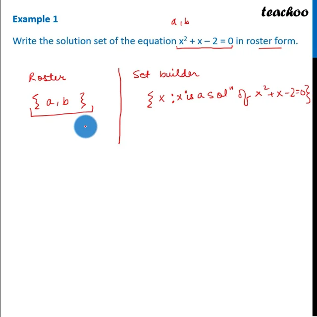 Solution Set Example