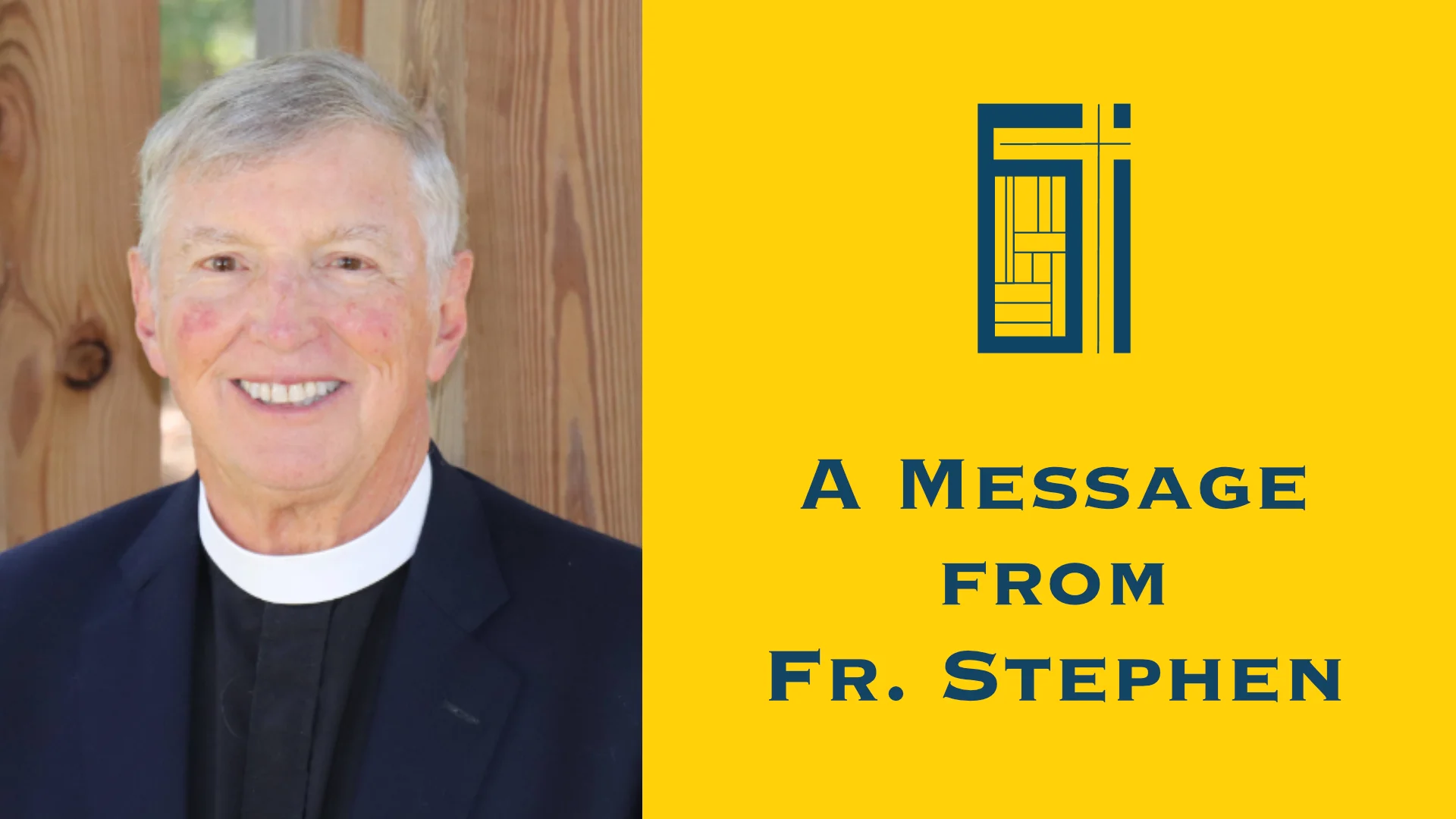 A Message from Fr Stephen on Vimeo