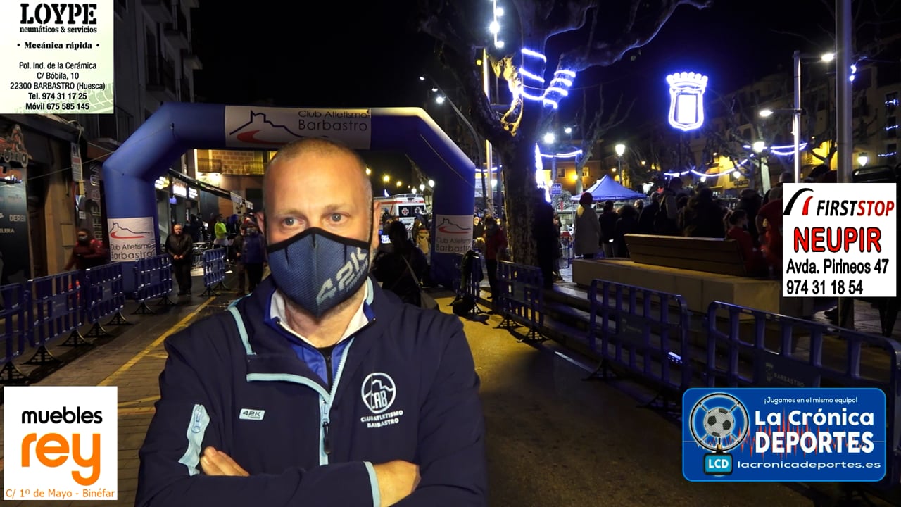 JUAN DIEGO GARZÓN (Presidente Club Atletismo Barbastro) 43 edición de la San Silvestre  en Barbastro