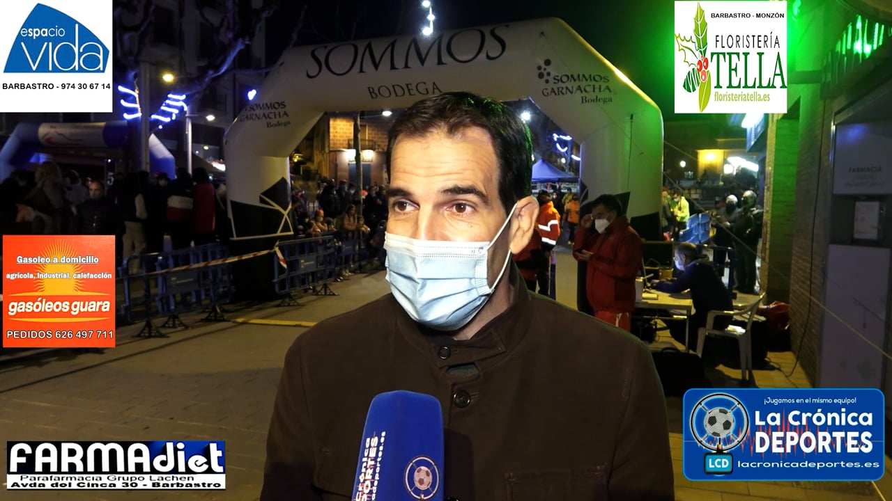 DANIEL GRACIA (Presidente Comarca de Somontano) 43 edición de la San Silvestre en Barbastro