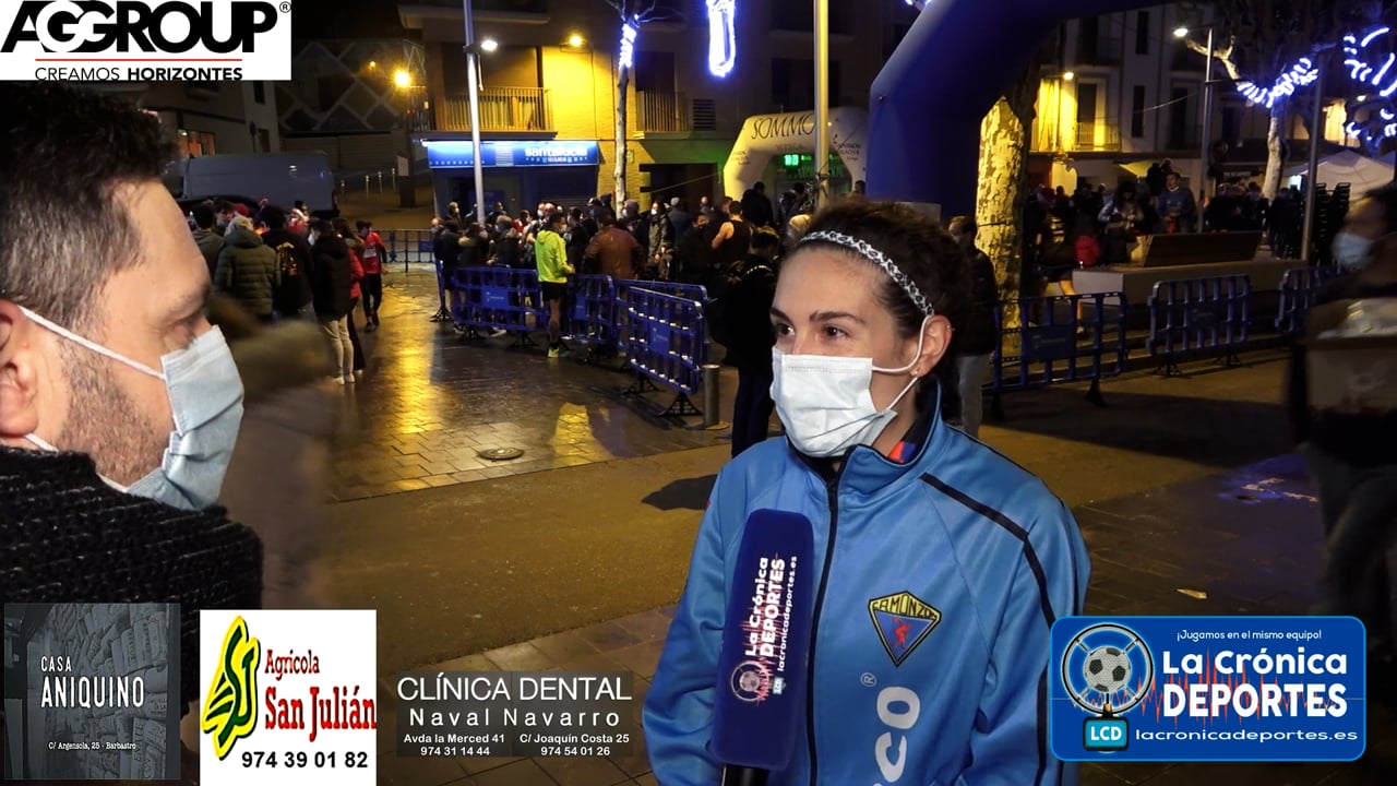 VERÓNICA ESCARTÍN (Ganadora de la Carrera en Categoría Femenina) 43 edición de la San Silvestre en Barbastro
