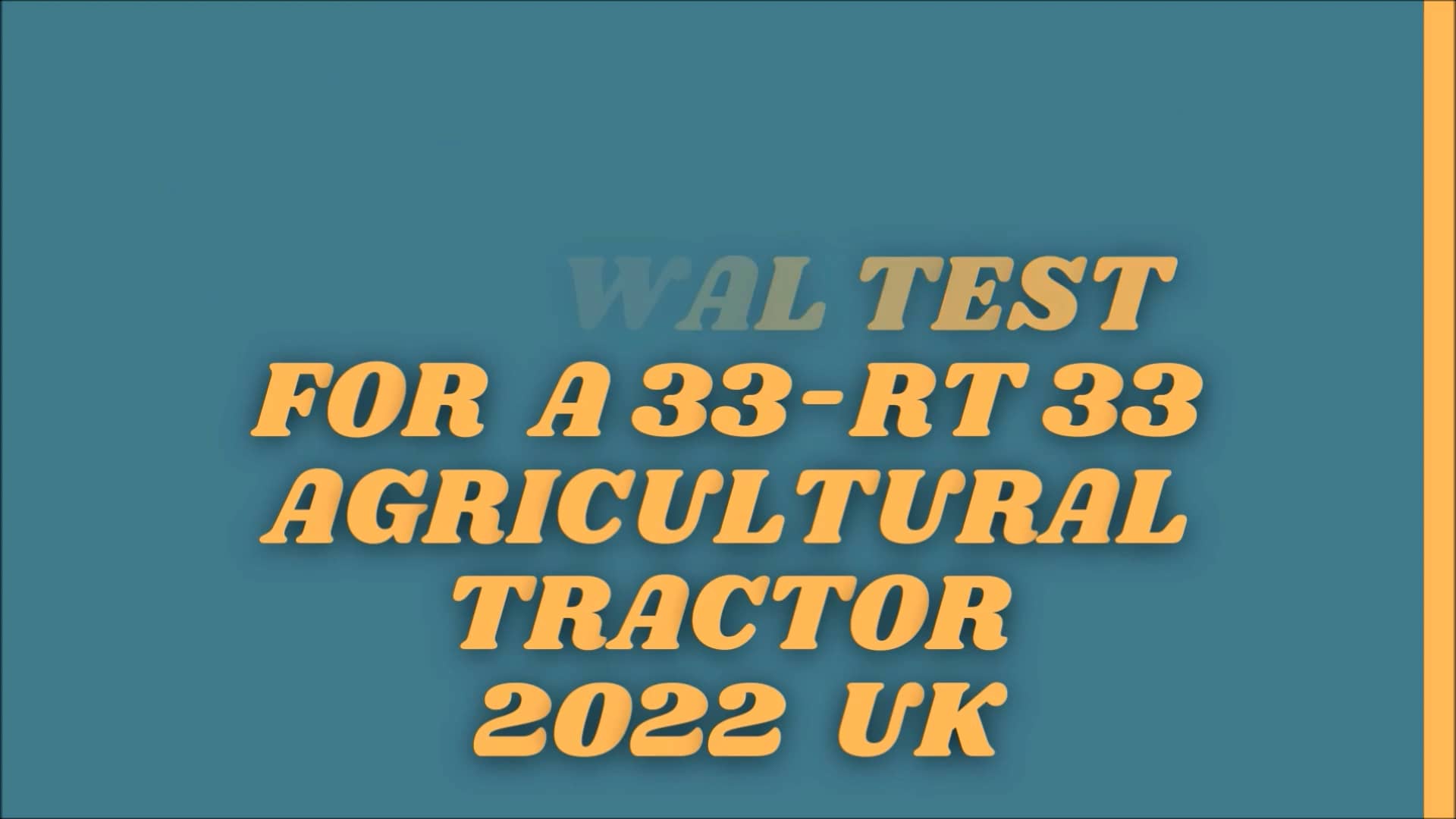 CPCS Blue Card Renewal Test For Agricultural Tractor A33RT33 2022 UK on Vimeo