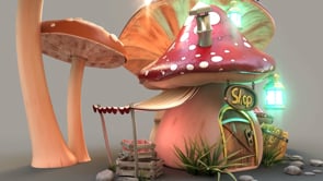 Cute mushroom house, an Architecture 3D Model by Cute & 3D (Thumbnail 2 of 19)