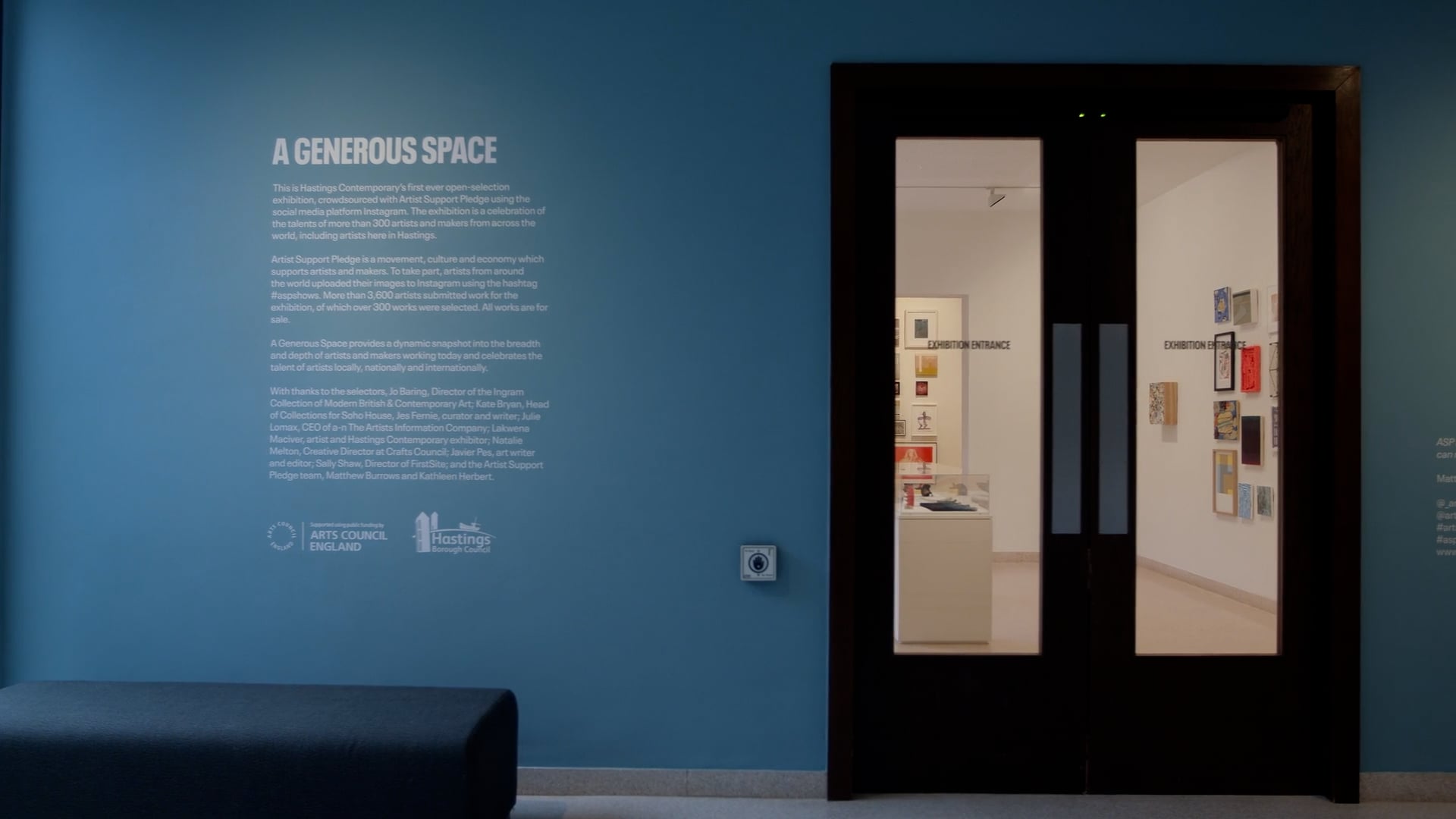 A GENEROUS SPACE - ARTIST SUPPORT PLEDGE