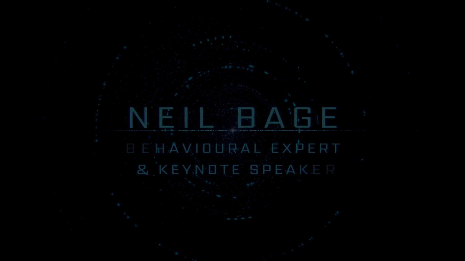 Neil Bage Speaking Promo