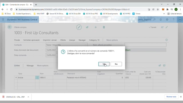 Crear oferta de compra