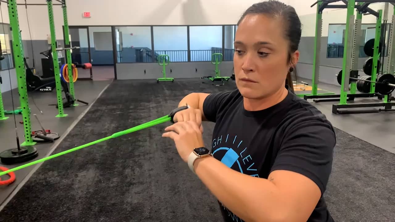 Softball Throwing Band Upward Rotation High Level Throwing® on Vimeo