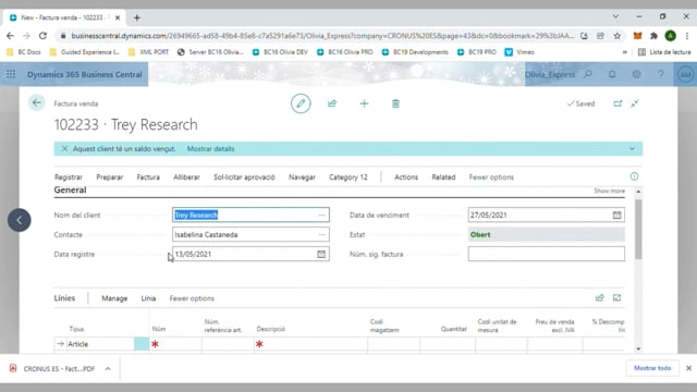 Crear factura directa