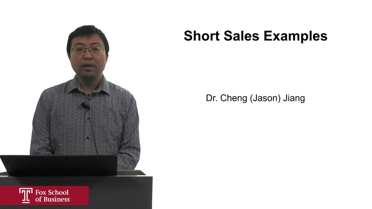 Short Sales Examples