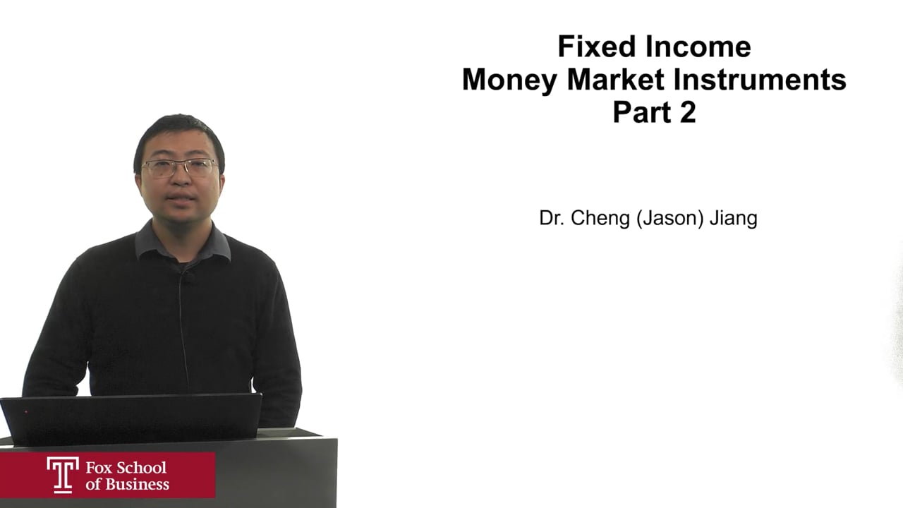 Fixed Income Money Market Instruments Part 2 Video Vault