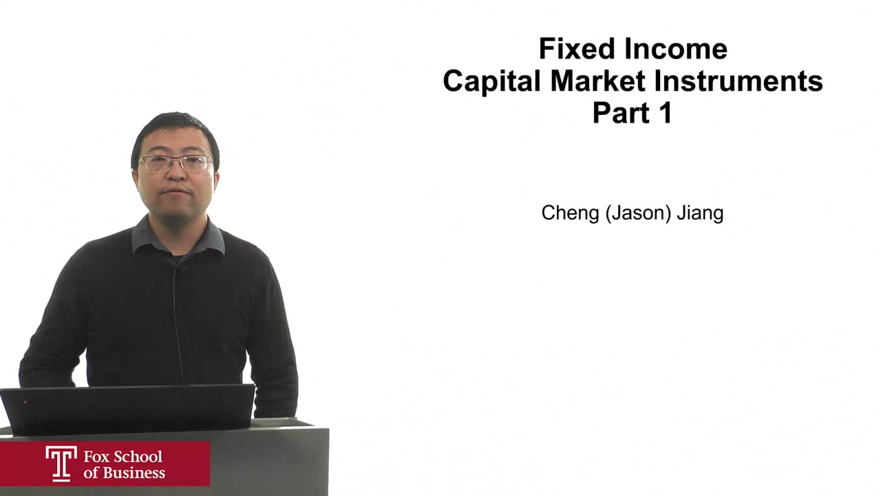 Fixed Income Capital Market Instruments Part 1
